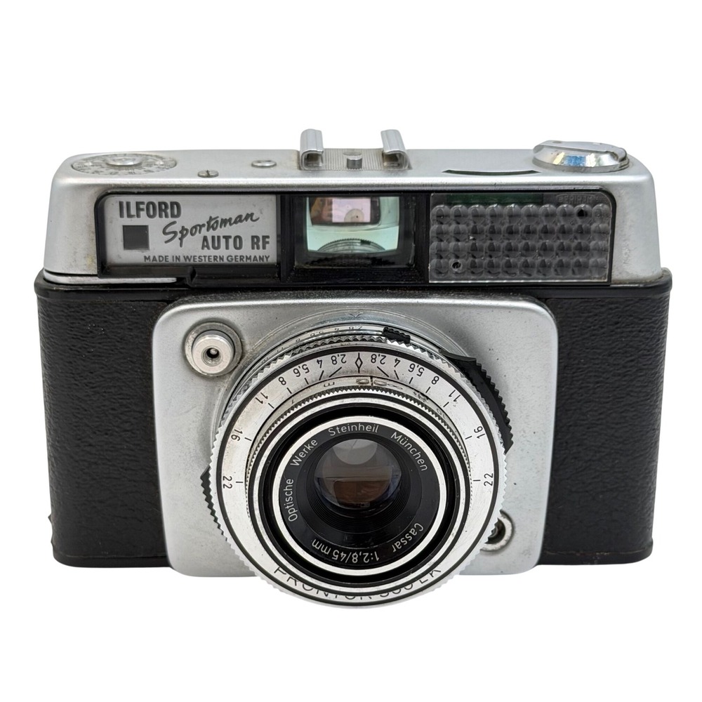 Ilford Sportsman Auto RF 35mm Rangefinder Camera Steinheil Cassar 45mm f2.8 Lens